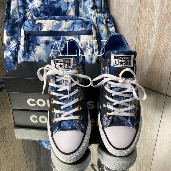 Converse Ctas OX Mason Blue Canvas W AUTHENTIC - Picture 3 of 7